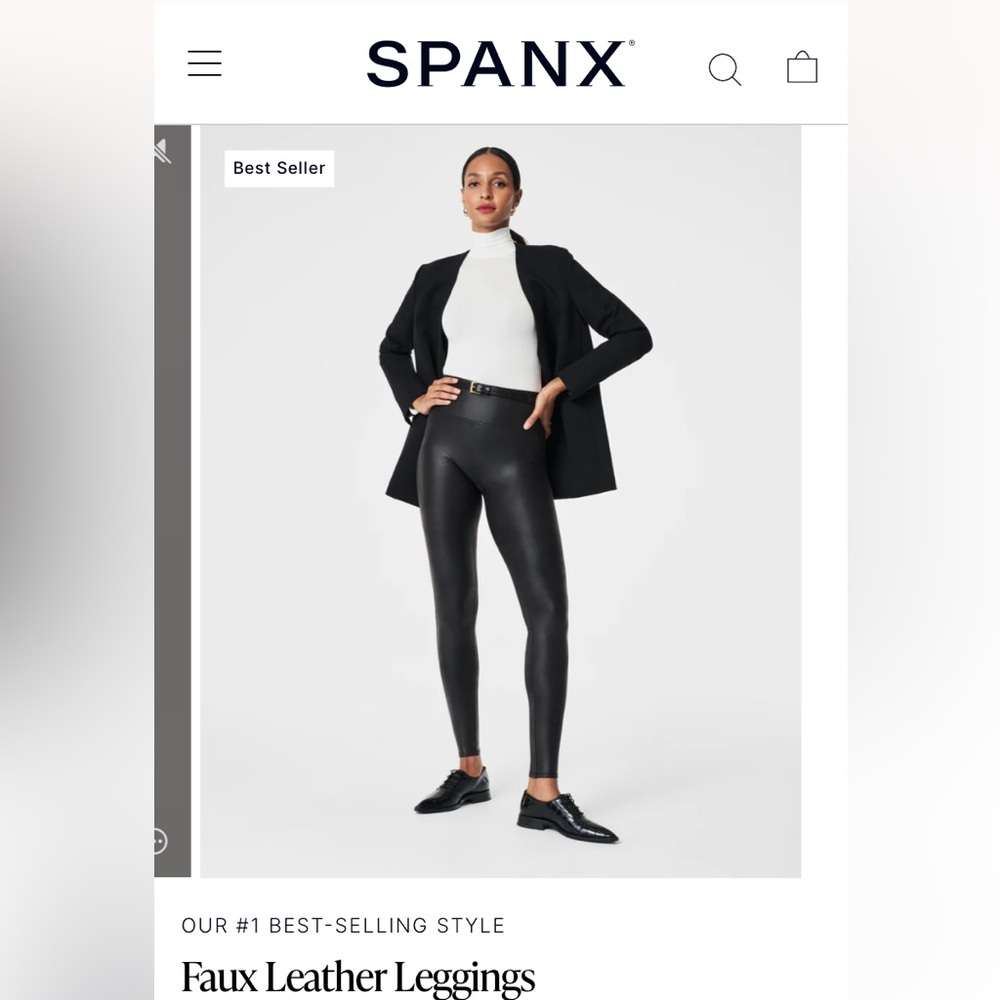 Spanx Faux Leather Leggings